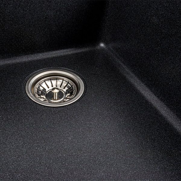 Гранітна мийка для кухні Platinum 9950 PANDORA матовий Карбон 39977 фото