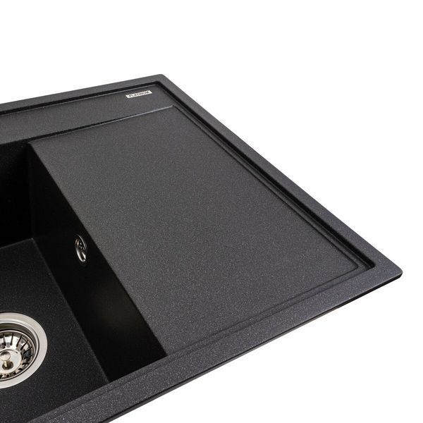 Гранітна мийка для кухні Platinum 7950 AZURIT матовий Моріон 41194 фото