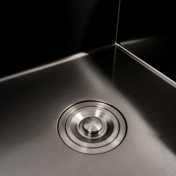 Кухонна мийка CM 65*50 L PVD чорна Platinum Handmade (круглий сифон 3.0/0.8) 44561 фото