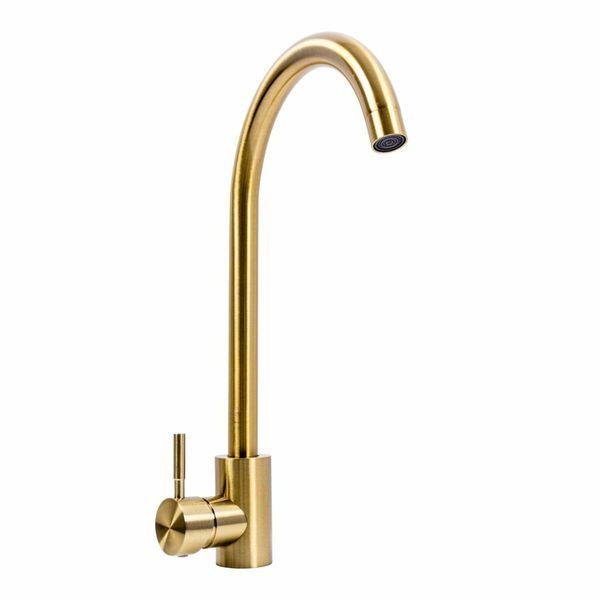 Комплект кухонной мойки Platinum Handmade 60*50 PVD Gold pl23548 фото