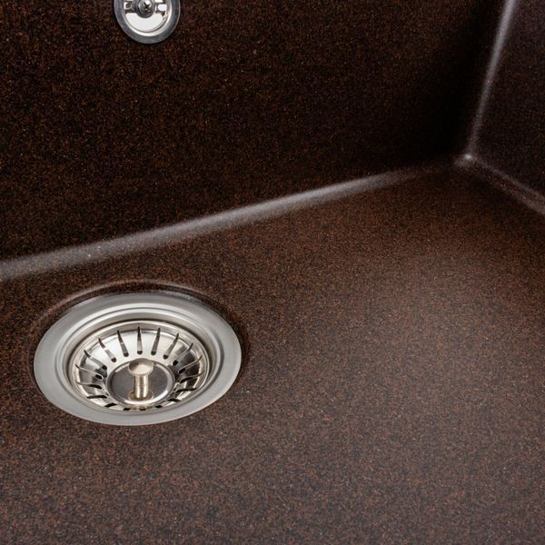 Гранітна мийка для кухні Platinum 7850 Bogema матова Шоколад 38746 фото