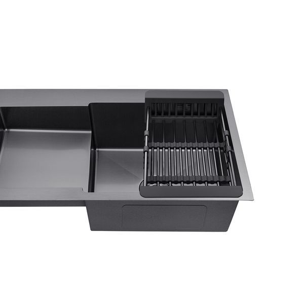 Комплект кухонной мойки KRP Schwarze RHM PVD - 7848 ST41421 фото