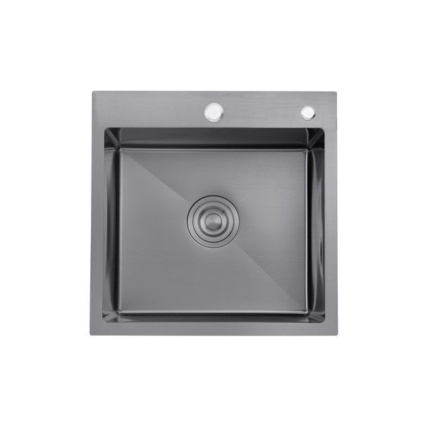Комплект кухонной мойки KRP Schwarze - 5050HM PVD ST043320 фото
