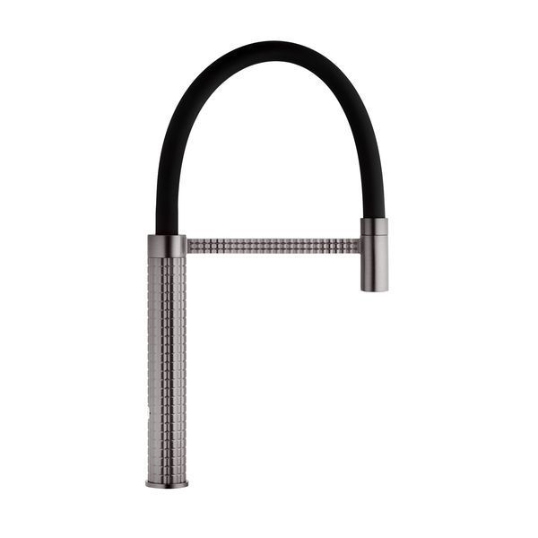 Смеситель для кухни с гибким изливом Pllen&oacute; Lazio PVD ST05 Grafite ST430005 фото