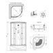 Душовий бокс Kroner KRP Enzo - WD.C.T.F. 90x90 cм CV029571 фото 23