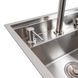 Кухонна мийка CM 47*38 прихована нержавійка Platinum Handmade + змішувач 44554 фото 6