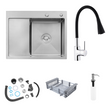 Комплект кухонної мийки KRP C031BLK Geb&uuml;rstet-6350RHM ST131321 фото