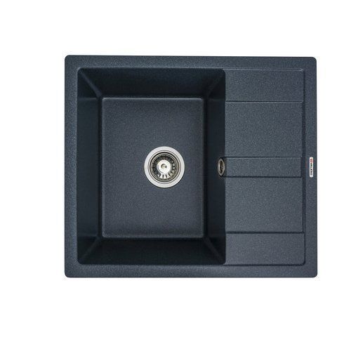 Гранітна мийка для кухні Platinum ARIA 5851 матова Антрацит 48556 фото