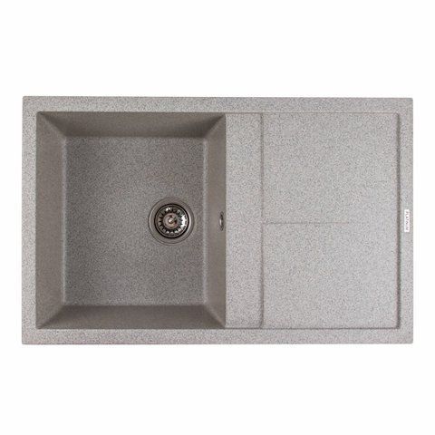 Гранітна мийка для кухні Platinum 7950 Selena матова Сіра 4023 фото