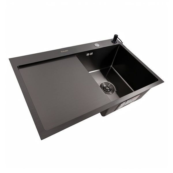 Комплект кухонної мийки Valeso 78х50 RHM PVD ST07 SL44139 фото