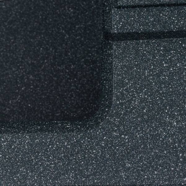 Гранітна мийка для кухні Platinum 7843 SOLID матовий Антрацит 42234 фото