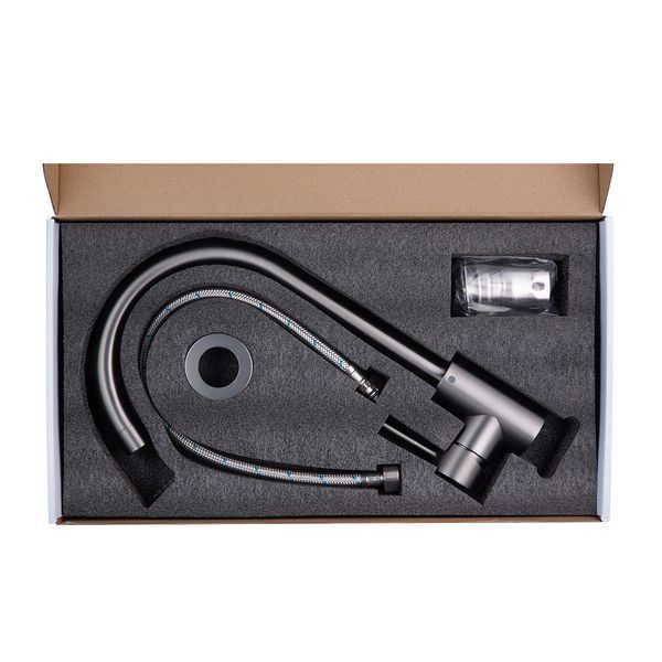 Комплект кухонної мийки KRP Schwarze - 5843HM PVD ST044320 фото