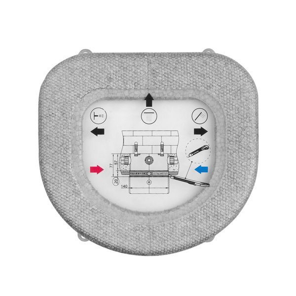 Душова система прихованого монтажу термостатична Kroner Element Thermo 211462-0101 CV036829 фото