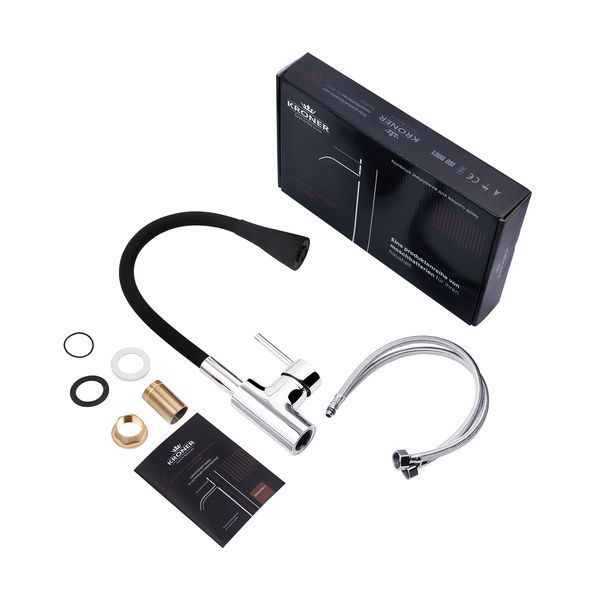 Комплект кухонної мийки KRP C031BLK Geb&uuml;rstet-6350RHM ST131321 фото