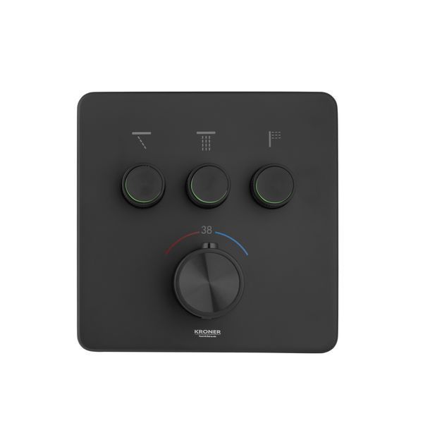 Душевая система скрытого монтажа термостатическая Kroner Element Thermo 211462-3801 CV036831 фото