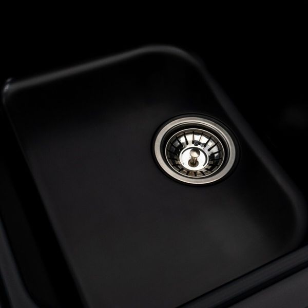 Гранитная мойка для кухни Platinum 7950 Equatoria матовый Черный 36406 фото