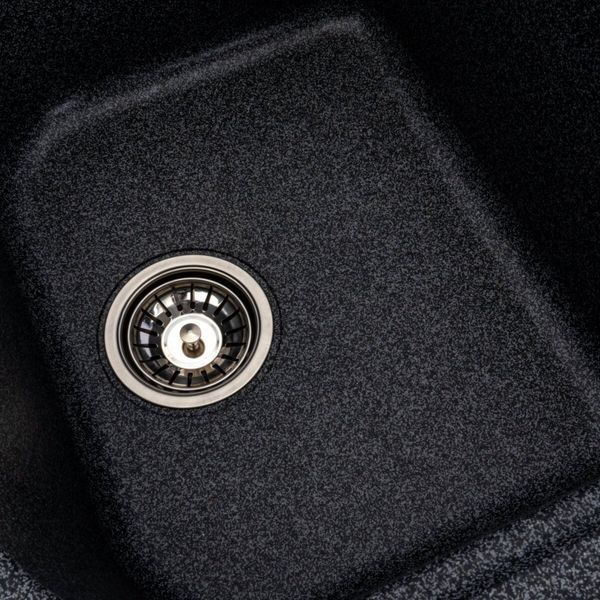 Гранітна мийка для кухні Platinum 7950 Equatoria матовий Графіт 36391 фото