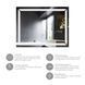 Зеркало Kroner KRP Spiegel HR1 - 9070 с LED-подсветкой и антизапотеванием CV030031 фото 3