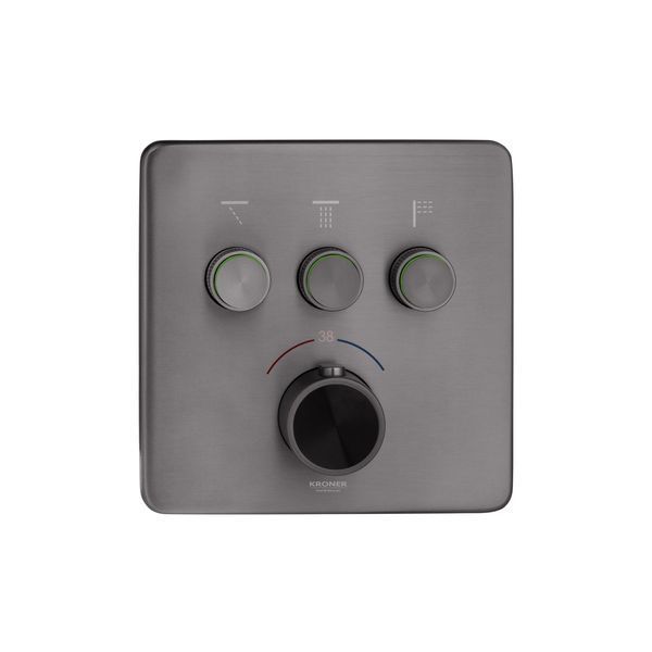 Душевая система скрытого монтажа термостатическая Kroner Element Thermo 211462-5301 CV036830 фото