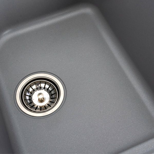 Гранитная мойка для кухни Platinum 7950 Equatoria матовый Серый металлик 36403 фото