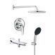 Душевая система Grohe Vitalio Start 250 с изливом для ванны и смесителем Euroeco UA32747R3 CV036746 фото 1
