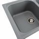 Гранитная мойка для кухни Platinum 7950 Equatoria матовый Серый металлик 36403 фото 4