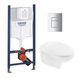 Комплект унитаза с инсталляцией 4 в 1 Grohe Solido Even UA38971966A CV032252 фото 1