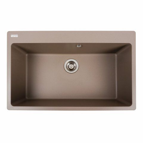 Гранітна мийка для кухні Platinum 7850 Bogema матова Дюна 38745 фото