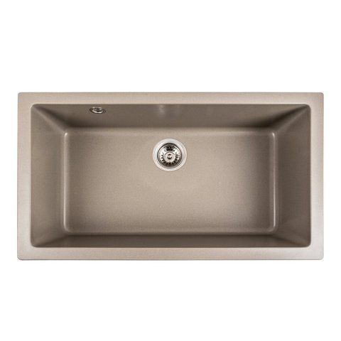 Гранітна мийка для кухні Platinum 7945 Paruana матовий Титан 40382 фото