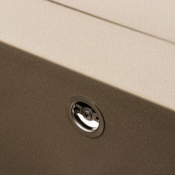 Кухонная мойка гранитная матовая 7050 CASCADA Platinum Титан 43041 фото