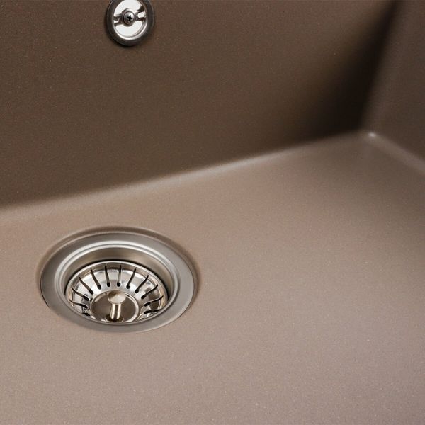 Гранітна мийка для кухні Platinum 7850 Bogema матова Дюна 38745 фото