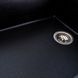 Гранітна мийка для кухні Platinum 8650 DIAMOND матова (чорний металік) 39831 фото 5