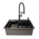 Комплект кухонной мойки 63х50HM PVD Pllen&oacute; Lazio ST07 Grafite SL43327 фото 3