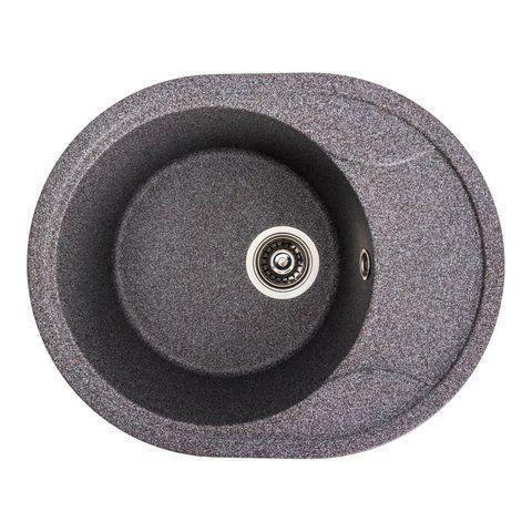 Гранітна мийка для кухні Platinum 5847 ONYX матова (мікс) 38969 фото