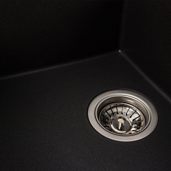 Гранітна мийка для кухні Platinum 7843 SOLID матовий Моріон 42243 фото