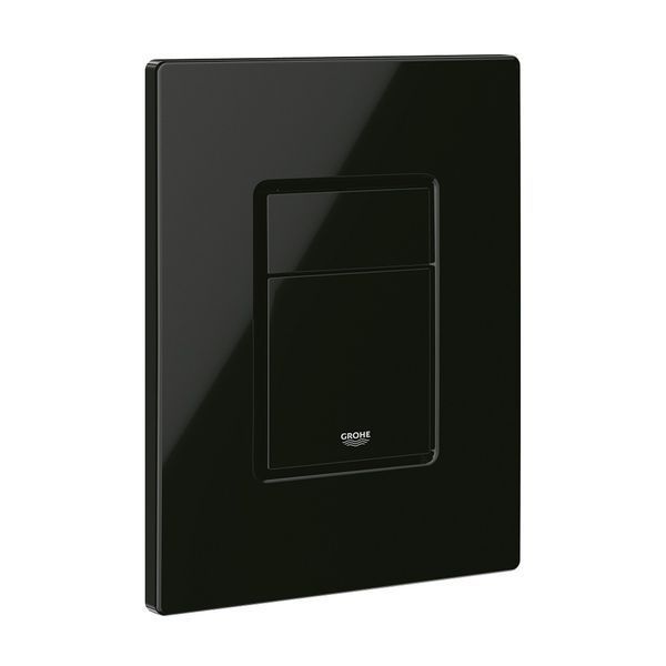Комплект 4 в 1: Инсталляция Grohe Solido 2 в 1 38971000 + Панель смыва для унитаза Grohe Even Black 38966KV0 + Унитаз подвесной безобедочный Kroner Eifel WHI483429 TORNADO с сиденьем Slim Duroplast / Soft KE483429WHIT(38971966KV0KE48T) CV036753 фото