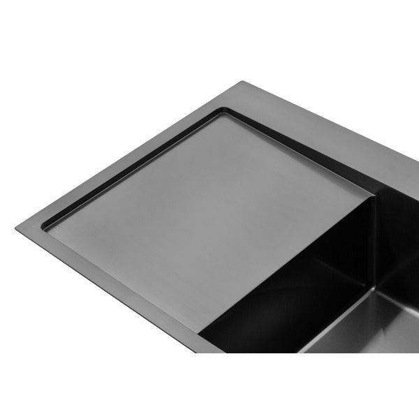 Комплект кухонной мойки Kroner KRP Schwarze - 7849RHM PVD Lazio ST430087 фото