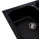 Гранитная мойка для кухни Platinum 7950 Equatoria матовый Черный металлик 36408 фото 4