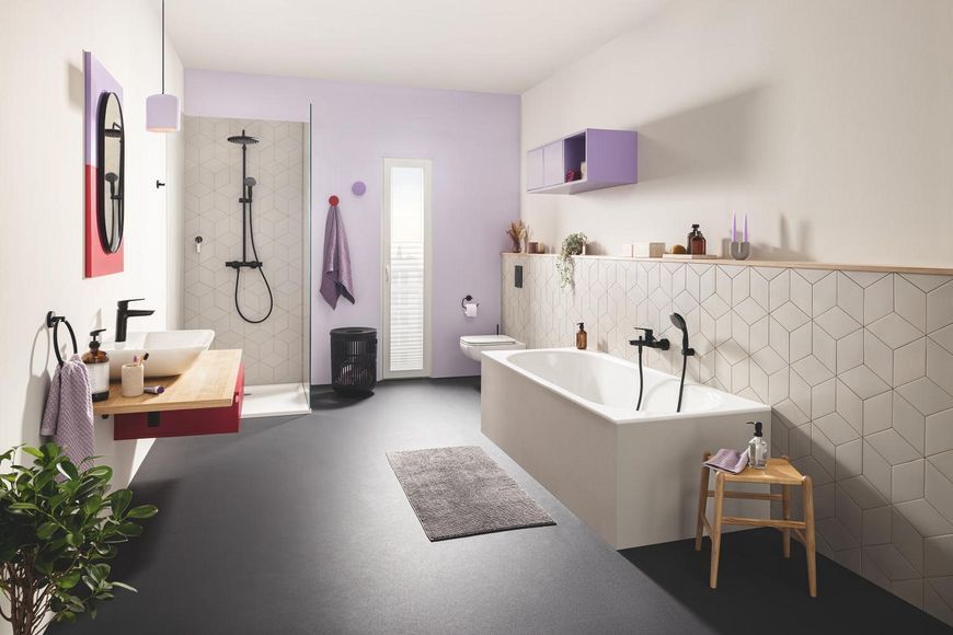 Однорычажный смеситель для ванны + душевой набор Grohe QuickFix Start (UA30330701) UA30330701 фото