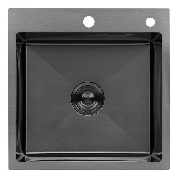 Комплект кухонної мийки KRP Schwarze - 5050HM PVD 03817BLK ST92411 фото