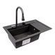 Гранітна мийка VALESO ATRUM 7950 матова Графіт 51296 фото 2