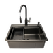 Комплект кухонної мийки 63х50HM PVD Pllen&oacute; Lazio ST08 Grafite SL43881 фото 5