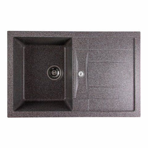 Гранітна мийка для кухні Platinum 7850 TROYA матова Мікс 3236 фото