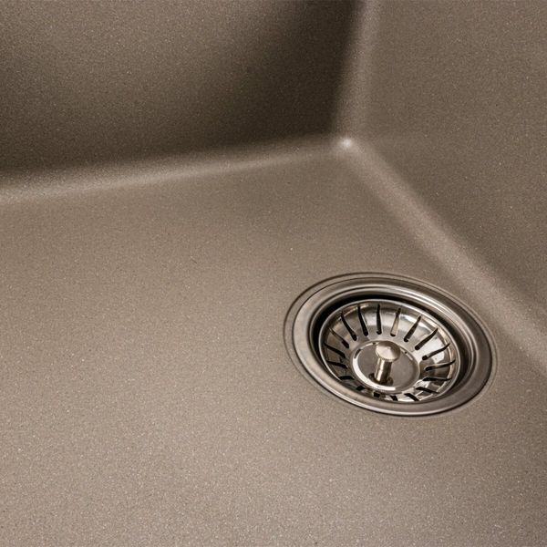 Гранітна мийка для кухні Platinum 7850W TOSKANA матовий Титан 40385 фото