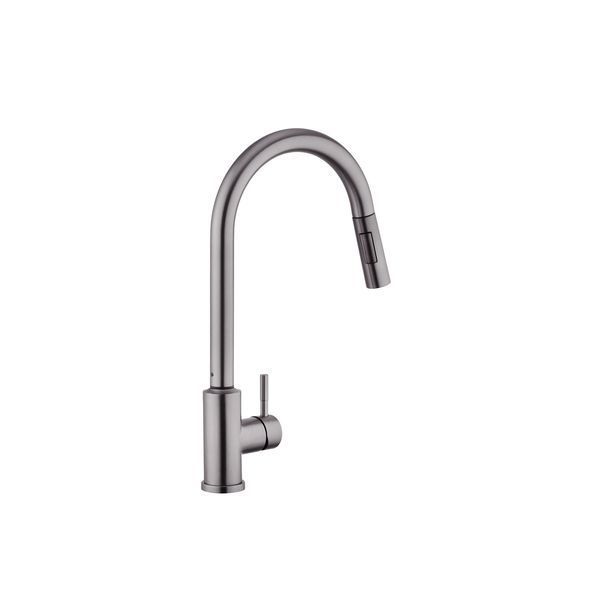 Смеситель для кухни с выдвижным изливом Kroner KRP Edelstahl Klassisch - PVD03916 сенсорный CV032496 фото