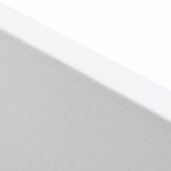 Гранітна мийка для кухні Platinum 4040 RUBA матовий білосніжний 41518 фото
