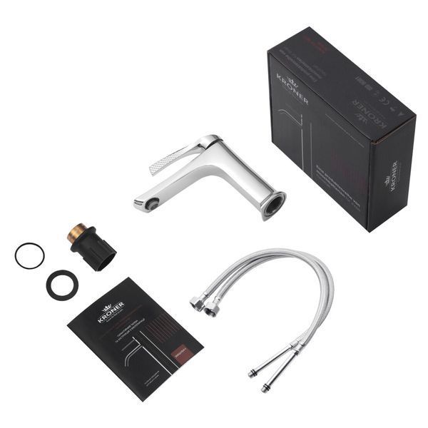 Термостатическая душевая система 2 в 1 Kroner KRP Axis Line Thermo-C0636 SS73794 фото