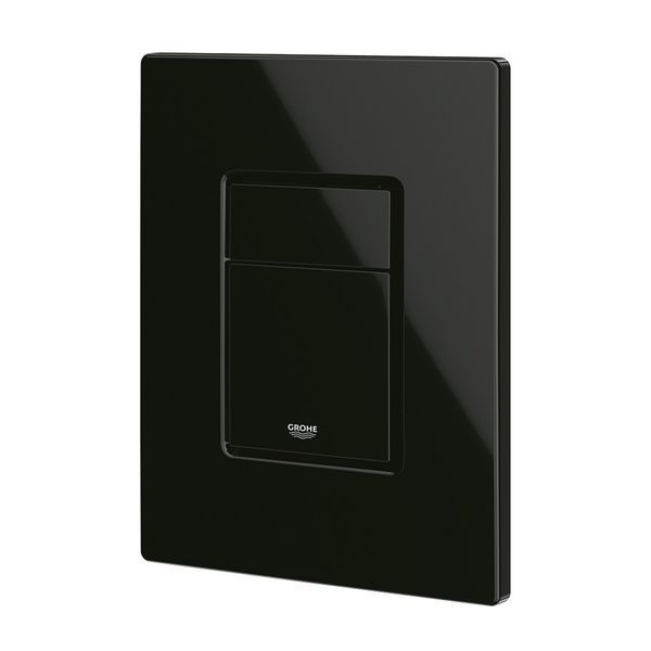 Комплект 4 в 1: Инсталляция Grohe Solido 2 в 1 38971000 + Панель смыва для унитаза Grohe Even Black 38966KV0 + Унитаз безободочный Kroner Oker WHI533536 RIMLESS с сиденьем Slim Duroplast / Soft-close6 (38971966KV0KO53R) CV036756 фото