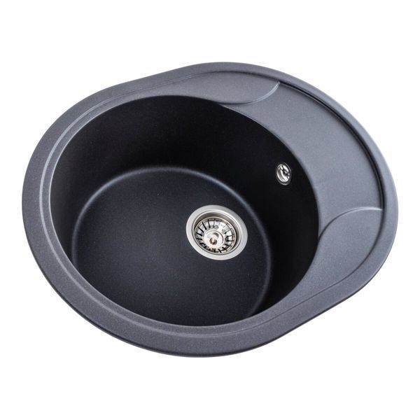 Гранітна мийка для кухні Platinum 5847 ONYX матовий Моріон 41622 фото