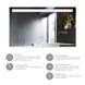 Зеркало Kroner KRP Spiegel HR5 - 8060 с LED-подсветкой и антизапотеванием CV030037 фото 3